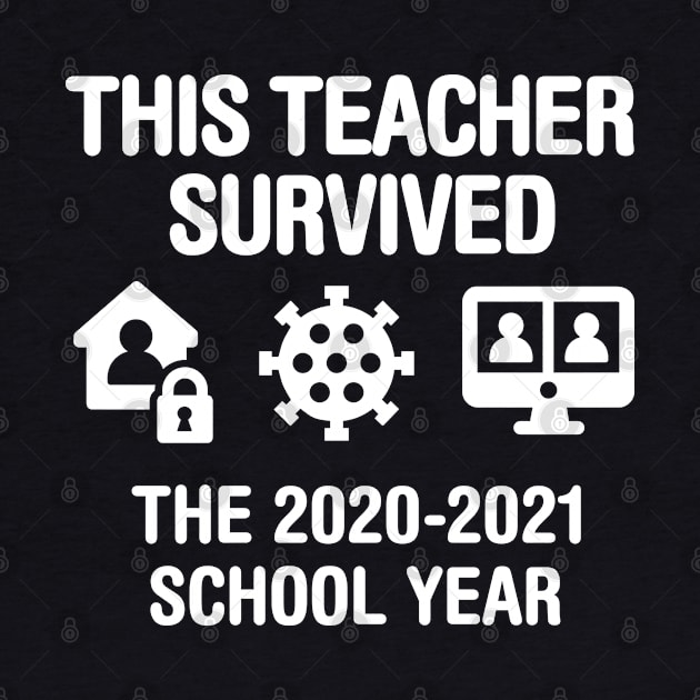 This teacher survived the 2020 2021 school year teacher gift idea by LaundryFactory